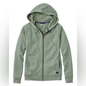 L.L. BEAN Peaks Island Full-Zip Hoodie – Sage Green, Size M